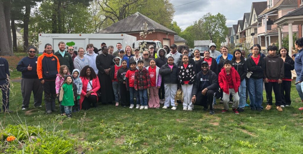 New Trees Transform Hartford Parish into Peaceful Community Gathering Space